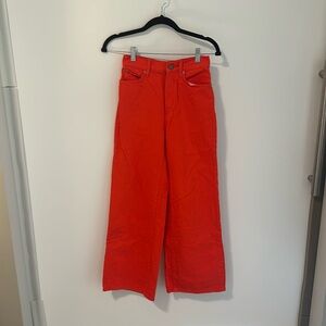 Red BDG High and Wide Jeans Size 25